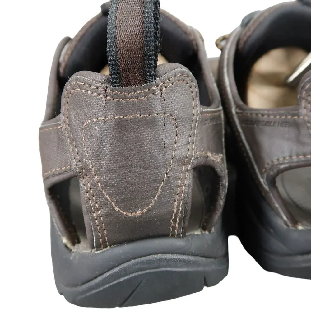 Teva Shoes Men 8 Sandal Fisherman Kitling Slip On Closed Toe Sport Comfort Brown